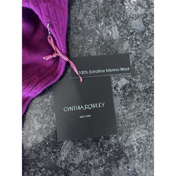 NWT Cynthia Rowley 100% Extrafine Merino Wool Turtleneck Size L Women’s Sweater - Picture 4 of 5